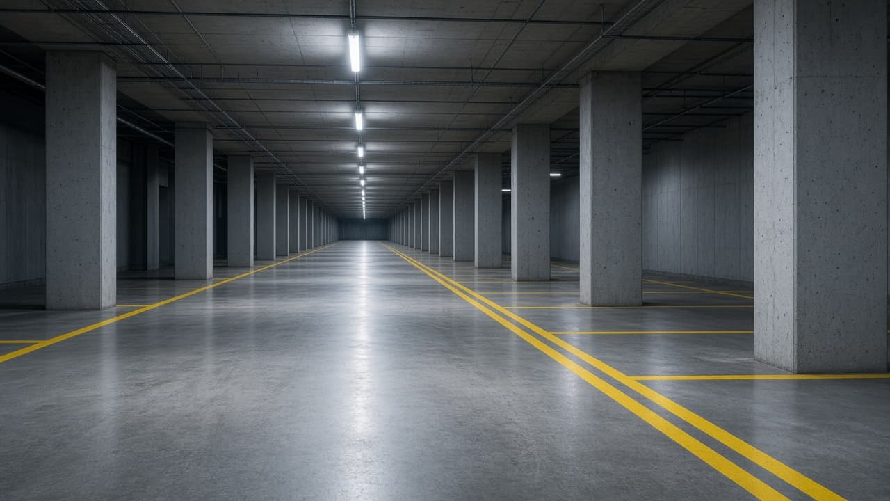 Interieur van de parkeergarage Park Ease Antwerp